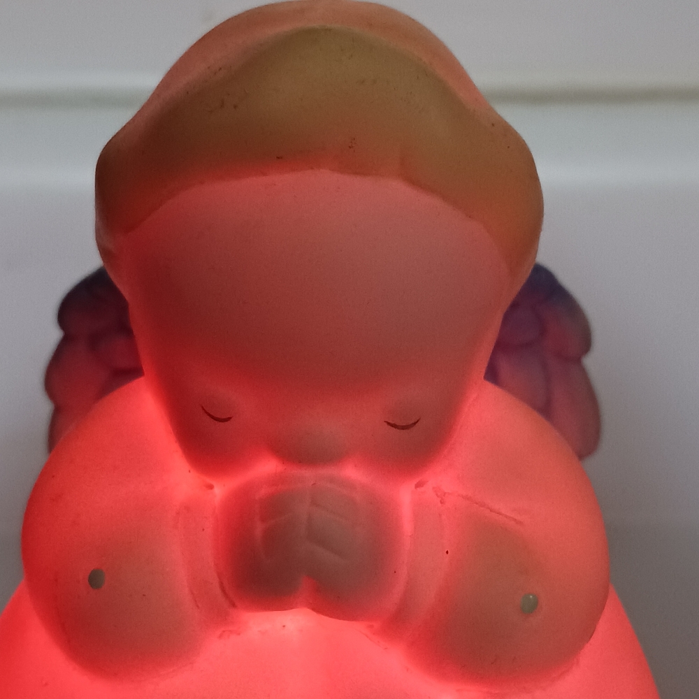 Angel Lamp Nightlight Lighting Figure Decor Electric 6"